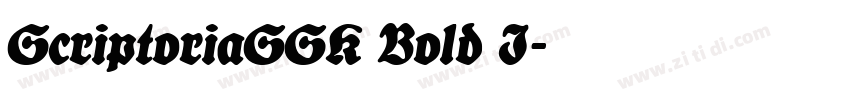 ScriptoriaSSK Bold I字体转换